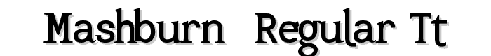 Mashburn .Regular TT font